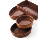 Tacho Barro Clasico Castanho Cerâmica Ø 40 cm (3 Unidades)
