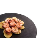 Bandeja de Cerâmica Efeito Ardósia Quid Select Redondo Preto (12 Unidades)