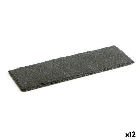 Schiefer-Effekt Keramikschale Quid Gastro Fun Schwarz (30 x 10 cm) (12 Stück)