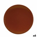 Vassoio Raimundo Barro Profesional Marrone Ceramica Argilla cotta Ø 26 cm Rifrattore (6 Unità)