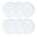 Plate set Luminarc Diwali 6 pcs White Glass