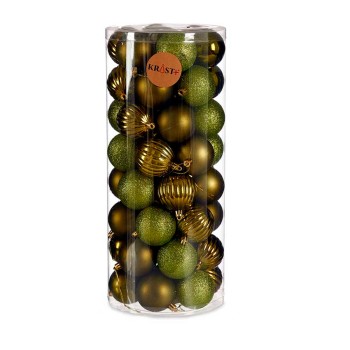 Conjunto de bolas de Natal Verde Plástico (4 Unidades)