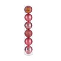 Conjunto de bolas de Natal Cor de Rosa Plástico 8 x 9 x 8 cm (24 Unidades)