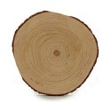 Figura Decorativa Tronco Castanho 37 x 2 x 37 cm (8 Unidades)