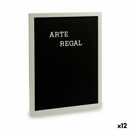 Cuadro Negro Blanco Panel 144 Letras (2,5 x 50,5 x 40,5 cm) (12 Unidades) Cuadro Negro Blanco Panel 144 Letras (2,5 x 50,5 x 40,5 cm) (12 Unidades)