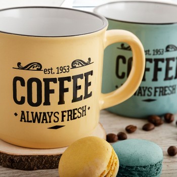 Tazza Quid Frappe Fresh Ceramica Multicolore 330 ml
