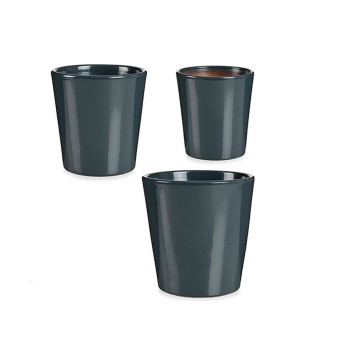Set di Vasi Ibergarden LINCE PQ - 7011 Antracite Argilla (6 Unità)