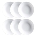 Conjunto de pratos Luminarc Diwali 6 pcs Branco Vidro
