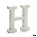 Letra Pincello H Branco 2 x 16 x 14,5 cm (24 Unidades)