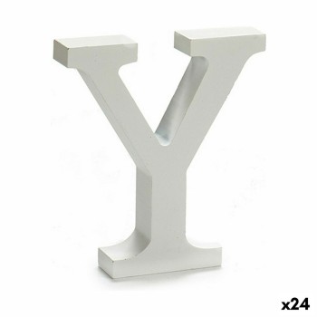 Lettera Pincello Y Bianco 2 x 16 x 14,5 cm (24 Unità)