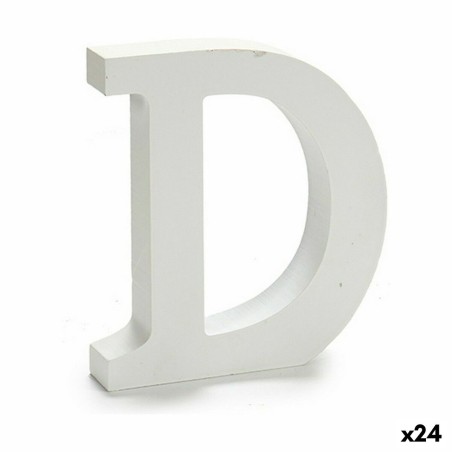 Lettera Pincello D Bianco 2 x 16 x 14,5 cm (24 Unità)