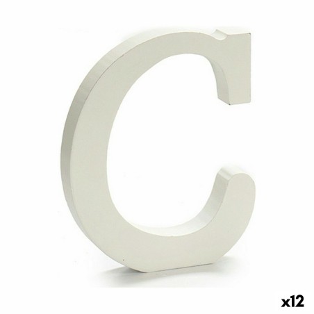 Lettre Pincello C Blanc 1,8 x 21 x 17 cm (12 Unités)