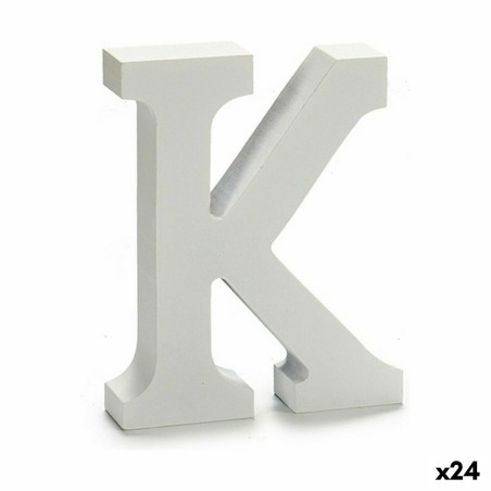 Lettera Pincello K Bianco 2 x 16 x 14,5 cm (24 Unità)
