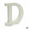 Letra Pincello D Branco 1,8 x 21 x 17 cm (12 Unidades)