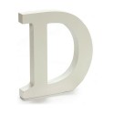 Buchstabe Pincello D Weiß 1,8 x 21 x 17 cm (12 Stück)