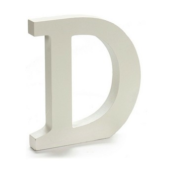Lettera Pincello D Bianco 1,8 x 21 x 17 cm (12 Unità)