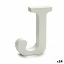 Letra Pincello J Blanco Madera 2 x 11 cm (24 Unidades)