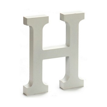 Letra Pincello H Branco 1,8 x 21 x 17 cm (12 Unidades)