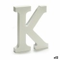 Lettera Pincello K Bianco 1,8 x 21 x 17 cm (12 Unità)