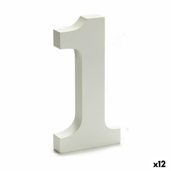 Numeri Pincello 1 Bianco 1,8 x 21 x 17 cm (12 Unità)