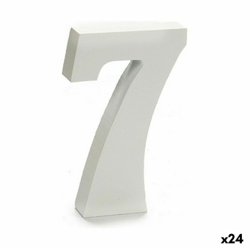 Numeri Pincello 7 Bianco 2 x 16 x 14,5 cm (24 Unità)