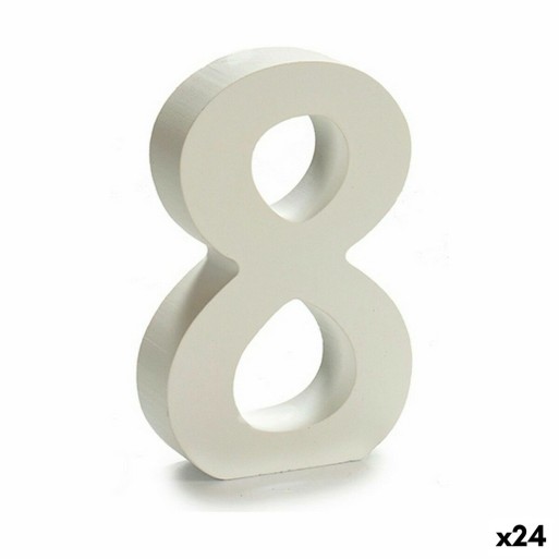 Numeri Pincello 8 Bianco 2 x 16 x 14,5 cm (24 Unità)