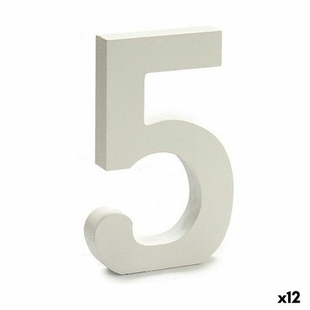 Numeri Pincello 5 Bianco 1,8 x 21 x 17 cm (12 Unità)