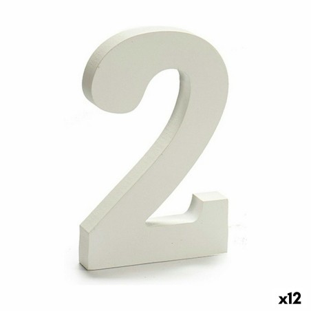 Numeri Pincello 2 Bianco 1,8 x 21 x 17 cm (12 Unità)