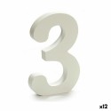 Numeri Pincello 3 Bianco 1,8 x 21 x 17 cm (12 Unità)