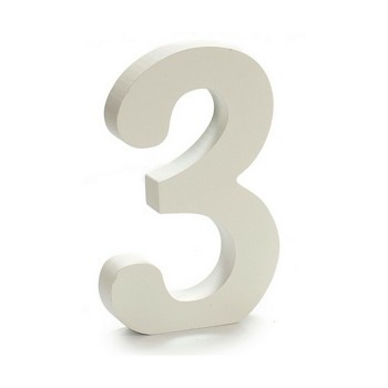 Numeri Pincello 3 Bianco 1,8 x 21 x 17 cm (12 Unità)