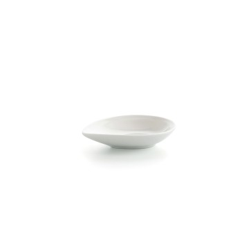 Ciotola Ariane Alaska Foglio Mini Ceramica Bianco (10 x 8 x 2,2 cm) (18 Unità)