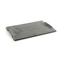 bandeja de aperitivos Quid Mineral Gres Preto Cerâmica 35 x 23 cm (6 Unidades)