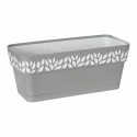 Floreira Stefanplast Cloe Branco Cinzento Plástico 13,3 x 12,3 x 29,3 cm (12 Unidades)