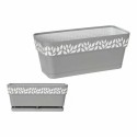 Floreira Stefanplast Cloe Branco Cinzento Plástico 13,3 x 12,3 x 29,3 cm (12 Unidades)