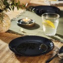 Piatto da Dolce Luminarc Pampille Nero Vetro (19 cm) (24 Unità)