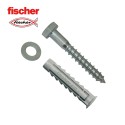 Buchas e parafusos Fischer 535512 Buchas e parafusos 2 Unidades (10 x 80 mm)