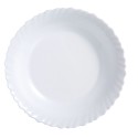 Prato de Jantar Luminarc Feston Branco Vidro 25 cm (24 Unidades)