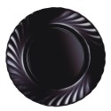 Piatto da pranzo Luminarc Trianon Black Nero Vetro Ø 24,5 cm (24 Unità)