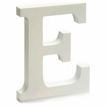 Lettre Pincello E Blanc 1,8 x 21 x 17 cm (12 Unités)