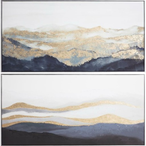 Painting DKD Home Decor 120 x 3,2 x 60 Oriental Moutain (2 Units)