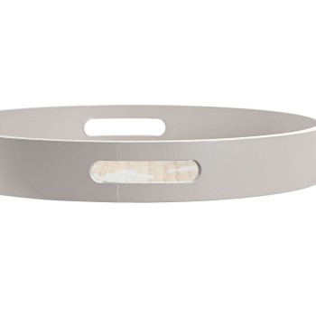 Vassoio per aperitivi DKD Home Decor Azzurro Bianco 35 x 35 x 5 cm Legno MDF (2 Unità)
