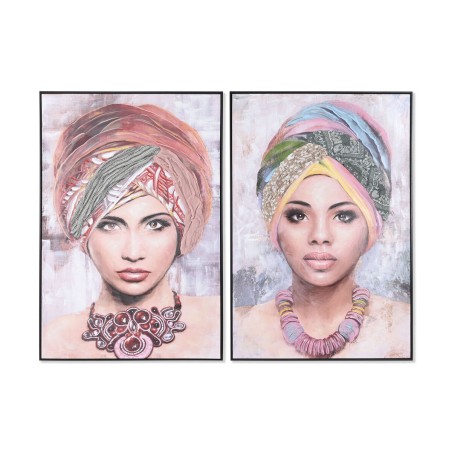 Quadro DKD Home Decor Coloniale Africana 80 x 3,5 x 120 cm (2 Unità) Quadro DKD Home Decor Coloniale Africana 80 x 3,5 x 120 cm (2 Unità)
