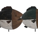 Figura Decorativa DKD Home Decor Multicolor Natural Peixe 18 x 8 x 26 cm (2 Unidades)