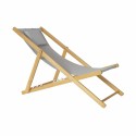 Ligstoel DKD Home Decor Cinzento 77 cm 57,5 x 113 x 77 cm Natural (57,5 x 113 x 77 cm)