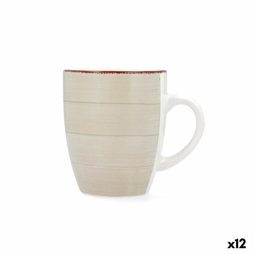 Kop Quid Vita Morning Pequeno-almoço Cerâmica Bege 350 ml (12 Unidades)