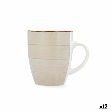 Kop Quid Vita Morning Pequeno-almoço Cerâmica Bege 350 ml (12 Unidades)