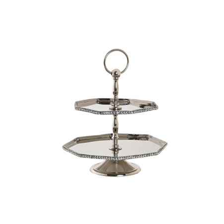 Centro de mesa DKD Home Decor Prateado 23 x 23 x 22 cm