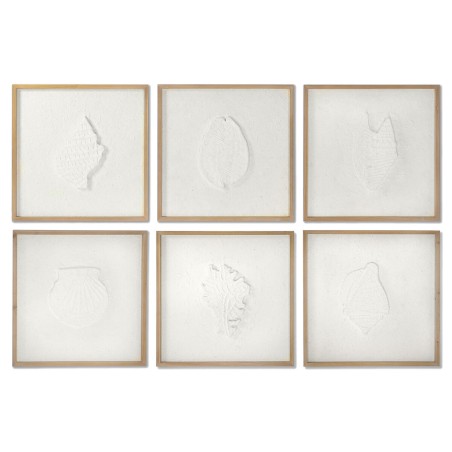 Cuadro DKD Home Decor Conchas 50 x 2 x 50 cm Mediterráneo (6 Piezas) Cuadro DKD Home Decor Conchas 50 x 2 x 50 cm Mediterráneo (6 Piezas)