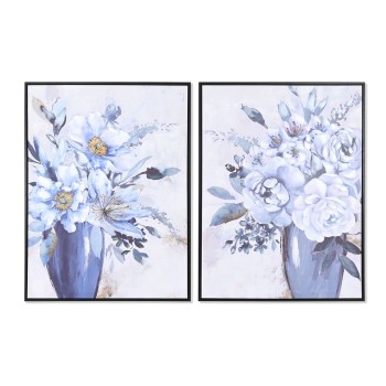 Pintura DKD Home Decor 60 x 3,5 x 80 cm Vaso Tradicional (2 Unidades)