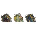 Figura Decorativa DKD Home Decor 15,5 x 10,5 x 11 cm Multicolor Caveira (3 Unidades)
